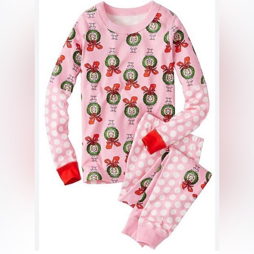 New Hanna Andersson Dr. Seuss Grinch Cindy Lou Who Girls 5 Pajama Set